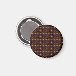 Sömlöst geometriskt mönster med gul diamantform magnet