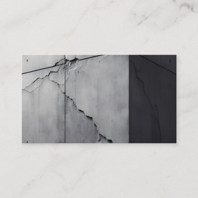 Sömlöst Grått ConcreBlock Mönster Struktur Visitkort (Framsida)