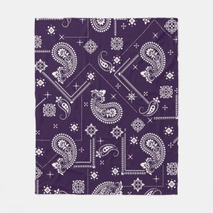 Sömlöst mönster baserat på apisley Bandana Fleecefilt