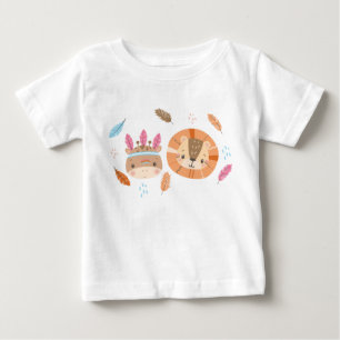 Sömlöst mönster för skogsstammar och ursprungsamer t shirt