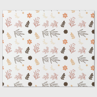 Sömlöst mönster i pastel färg med blommor presentpapper