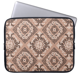 Sömlöst mönster med vattenfärgad ornament laptop fodral