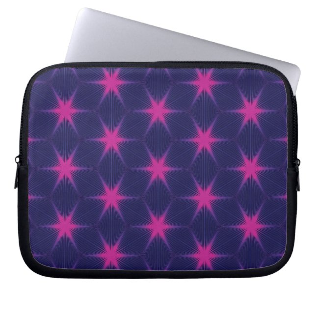 sömlöst mönster på laptopsleeve laptop fodral (Framsidan)
