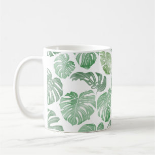 Sömlöst pattTropiskt sömlöst mönster - vattenkol Kaffemugg