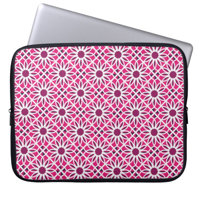 Sömlöst struktur med arabisk geometrisk ornament.  laptop fodral (Framsidan)