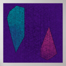 Sömlöst teal och magenta geometriskt mönster