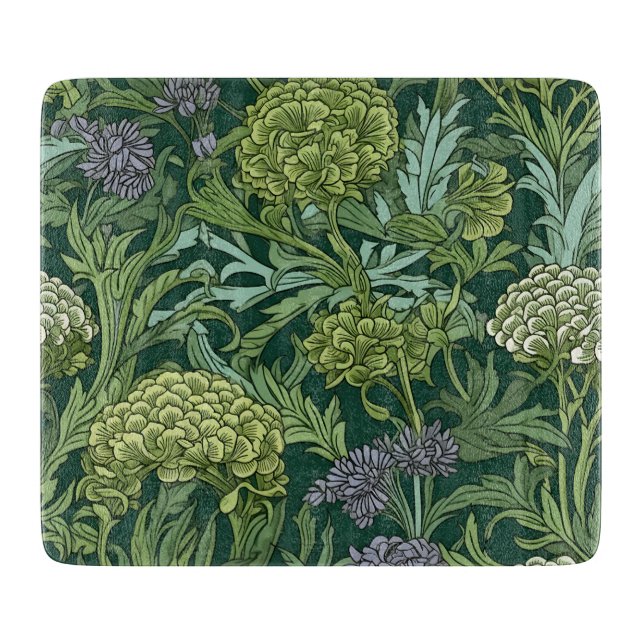 Sömlöst William Morris-inspirerat blommönster (Framsidan)