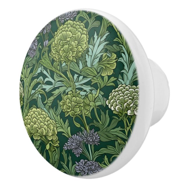 Sömlöst William Morris-inspirerat blommönster Knopp (Höger)