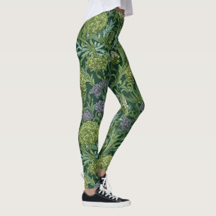 Sömlöst William Morris-inspirerat blommönster Leggings