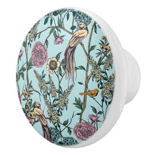 Sömlöst William Morris-inspirerat blomster mönster Knopp (Höger)