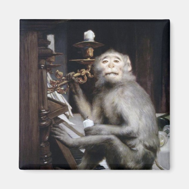 Sömmande apa magnet (Framsidan)