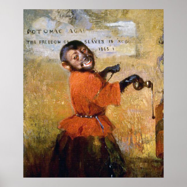 Sömmande apa poster (Framsidan)