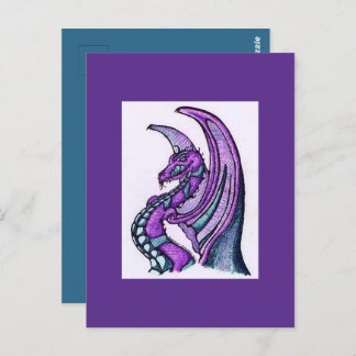 "Sömmande drake" Vykort
