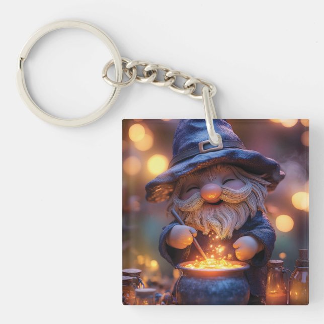 Sömmande Gnome Stirring Magic Pot (Framsidan)
