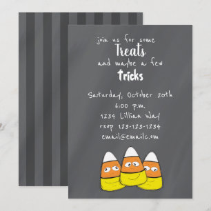 Sömmande Halloween-Maj-kandinbjudan Inbjudningar