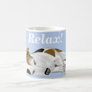 Sömmande Jack Russell Coffee Mugg