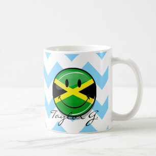 Sömmande Jamaican-Flagga Kaffemugg