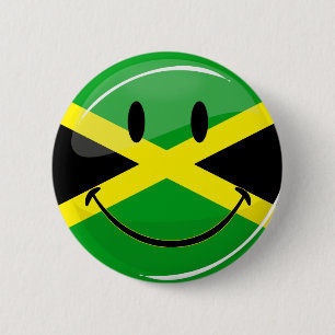 Sömmande Jamaican-Flagga Knapp
