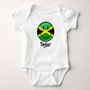 Sömmande Jamaican-Flagga Tee Shirt
