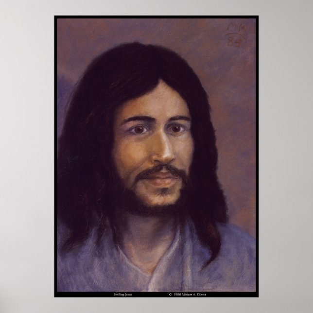 Sömmande Jesus, judisk Jesus-bild Poster (Framsidan)