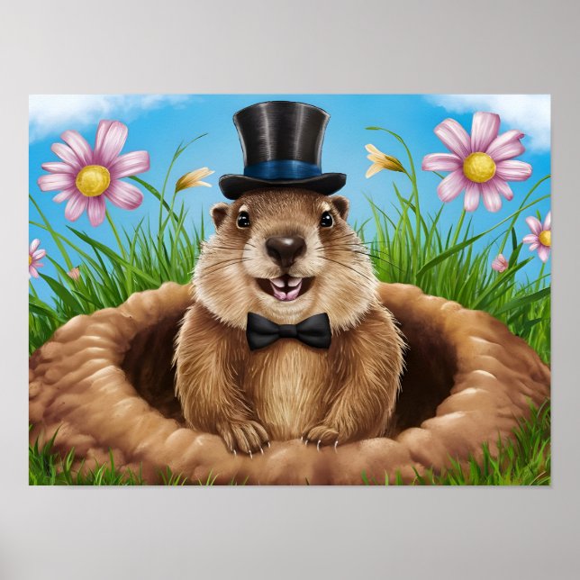 Sömmande jord som växer fram poster (Framsidan)