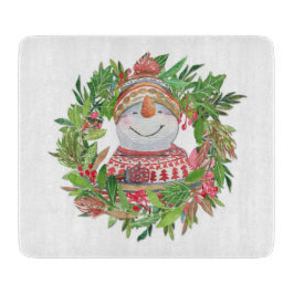 Sömmande julfrö i Snögubbe