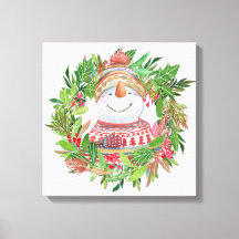 Sömmande julfrö i Snögubbe