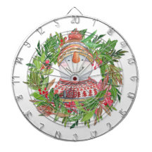 Sömmande julfrö i Snögubbe