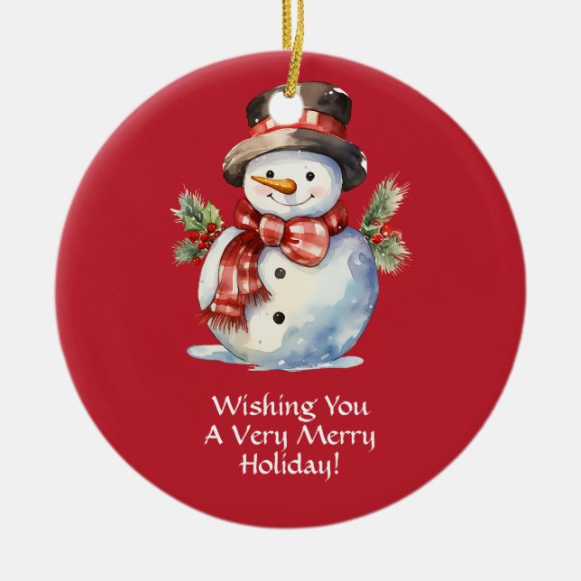 Sömmande julprydnadsföremål julgransprydnad keramik (Framsidan)