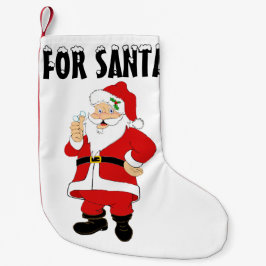 Sömmande jultomten liten julstrumpa