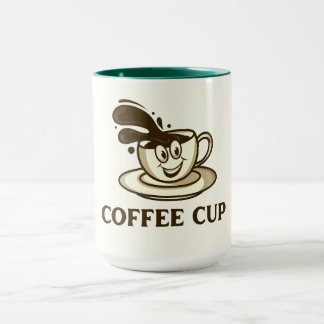 Sömmande kaffe Kopp Stänk - lekfull kaffe Mugg