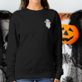 Sömmande Little Ghost Tecknade figurer Halloween T Shirt