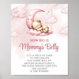 Sömmande nalle Hur stort Mamma Blocky-spel är Poster