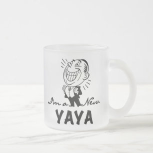 Sömmande New Yaya Tshirts och presenter Frostad Glasmugg