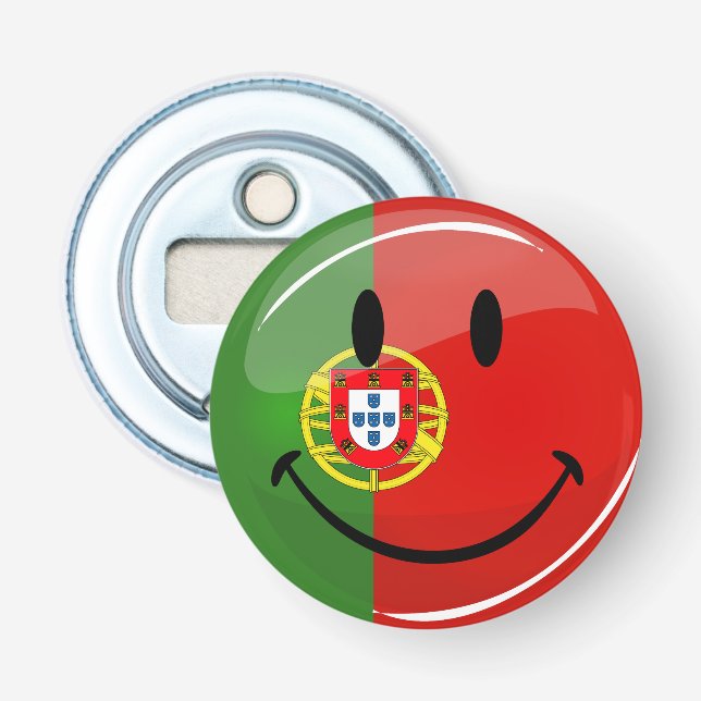 Sömmande portugisiska Flagga Flasköppnare (Framsidan)