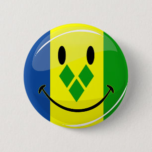 Sömmande Saint Vincent och Grenadinerna-Flagga Knapp