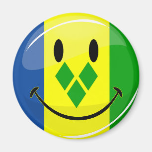 Sömmande Saint Vincent och Grenadinerna-Flagga Magnet