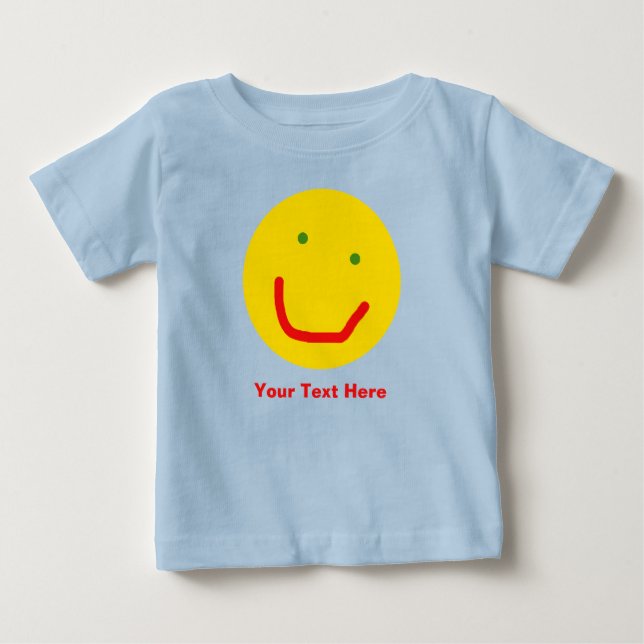 Sömmande Sol Lycklig Ansikte T Shirt (Framsida)
