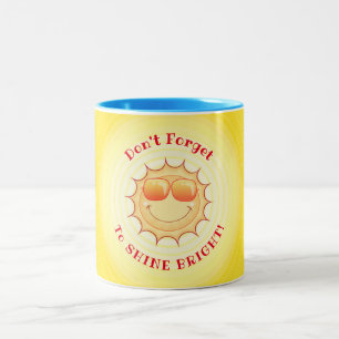 Sömmande tvåtonkaffe Sol Mugg