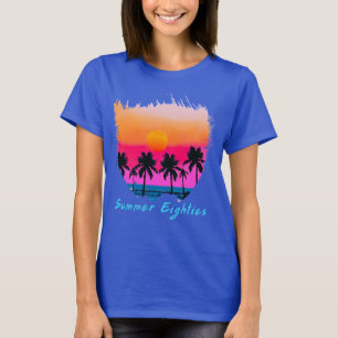 Sommar 1980-talet Beach Retro Vibe T Shirt