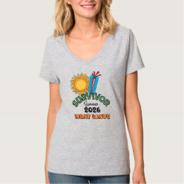 Sommar 26 Värmebölja Dam Basic V-ringad T-shirt