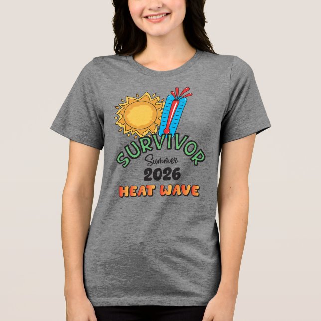Sommar 26 Värmebölja Dam Tri-Blend T-shirt (Framsida)