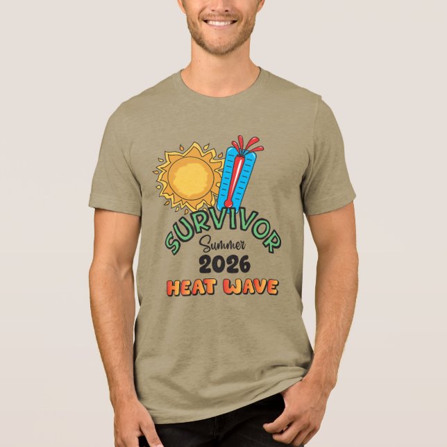 Sommar 26 Värmebölja Herr Tri-Blend T- T Shirt (Framsida)