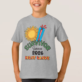Sommar 26 Värmebölja Pojkars Grundläggande T-Shirt