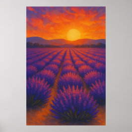 Sommar 3, Solnedgång över lavender, Säsong Skriv u Poster