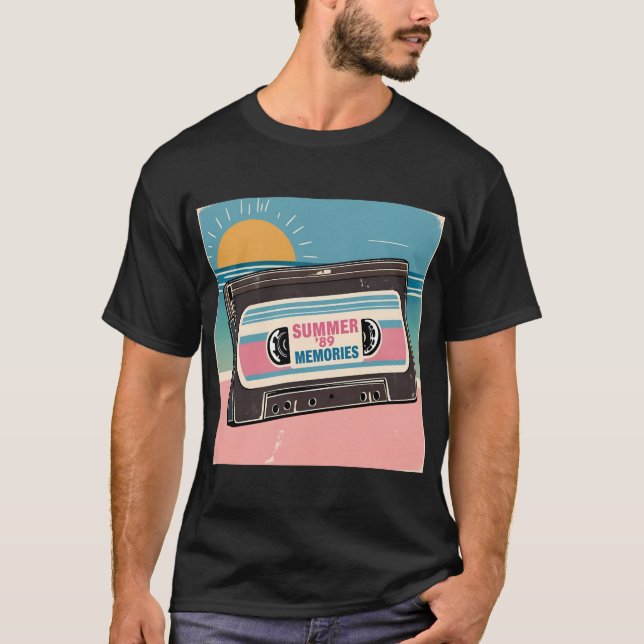 Sommar "89 Cassette Tee - Retro Music Gift (Framsida)
