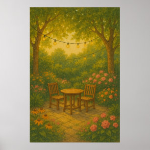 Sommar 9, Backyard Light, Säsong Print Poster