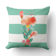 Sommar Akvarell Blommig Illustration