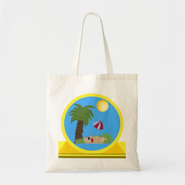 Sommar All Season Tote-väska Tygkasse (Framsidan)