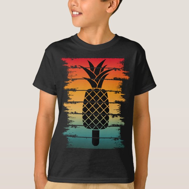 Sommar Ananas Is Droppe T Shirt (Framsida)
